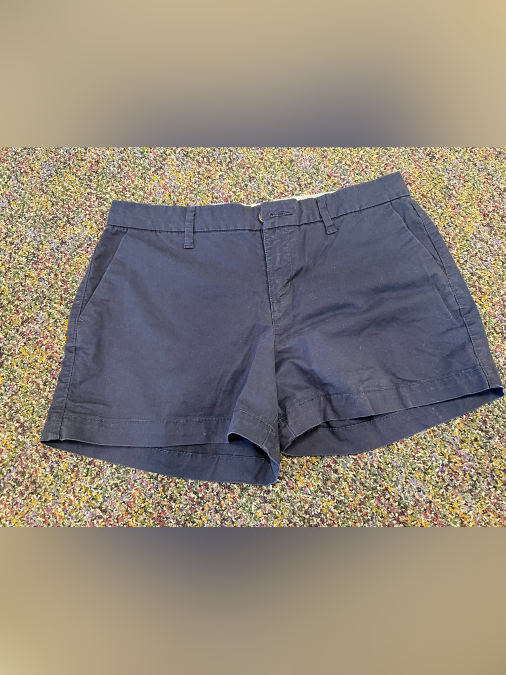 Old Navy women’s Navy Flat-Front Shorts